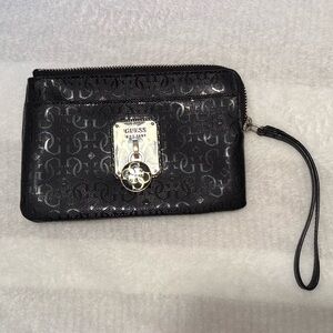 Black Guess Wristlet